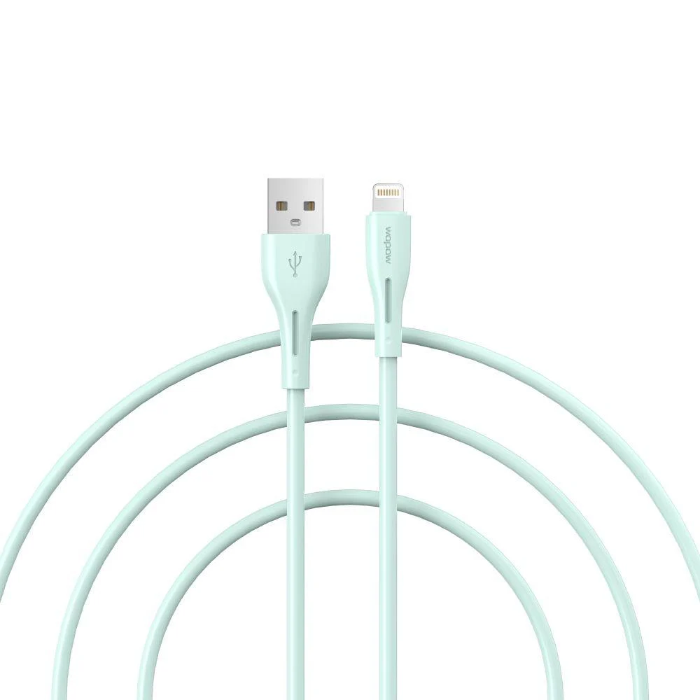 كيبل ايفون 2m باللون التيفاني من ووبو